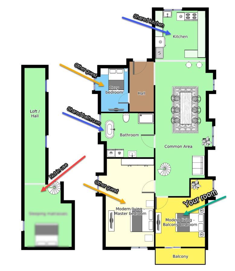 Aday - Modern Living - Balcony Room อัลบอร์ ภายนอก รูปภาพ